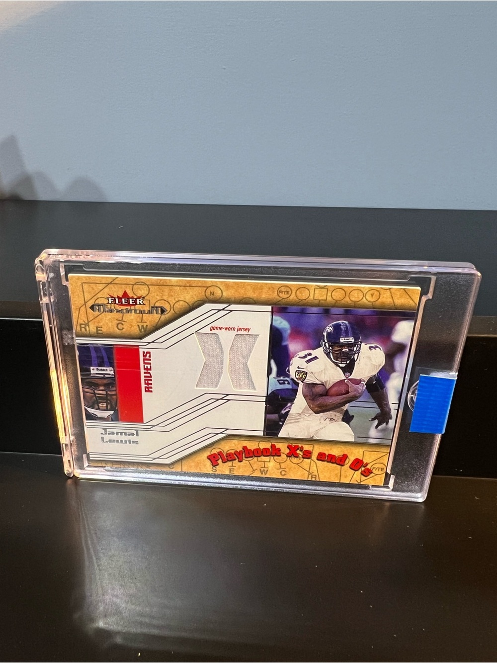 Fleer Playbook Game-Worn Jersey Trading Card - White/Gold